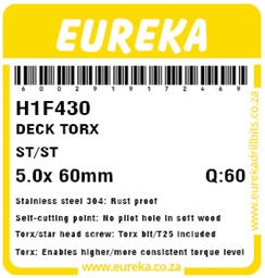 H1F430 - Decking Screw ST/ST Torx -H1F430_label_T